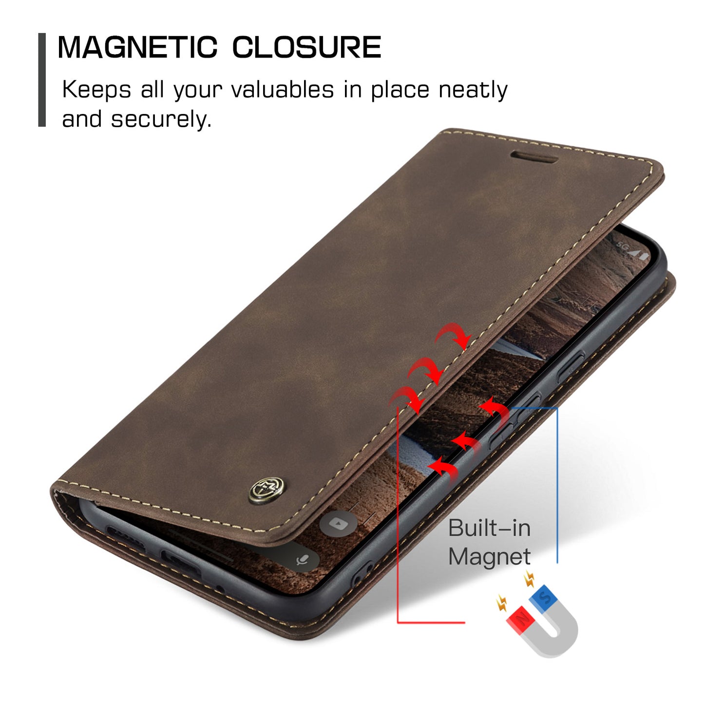 Multi-Function Retro Wallet Case for Google Pixel 9