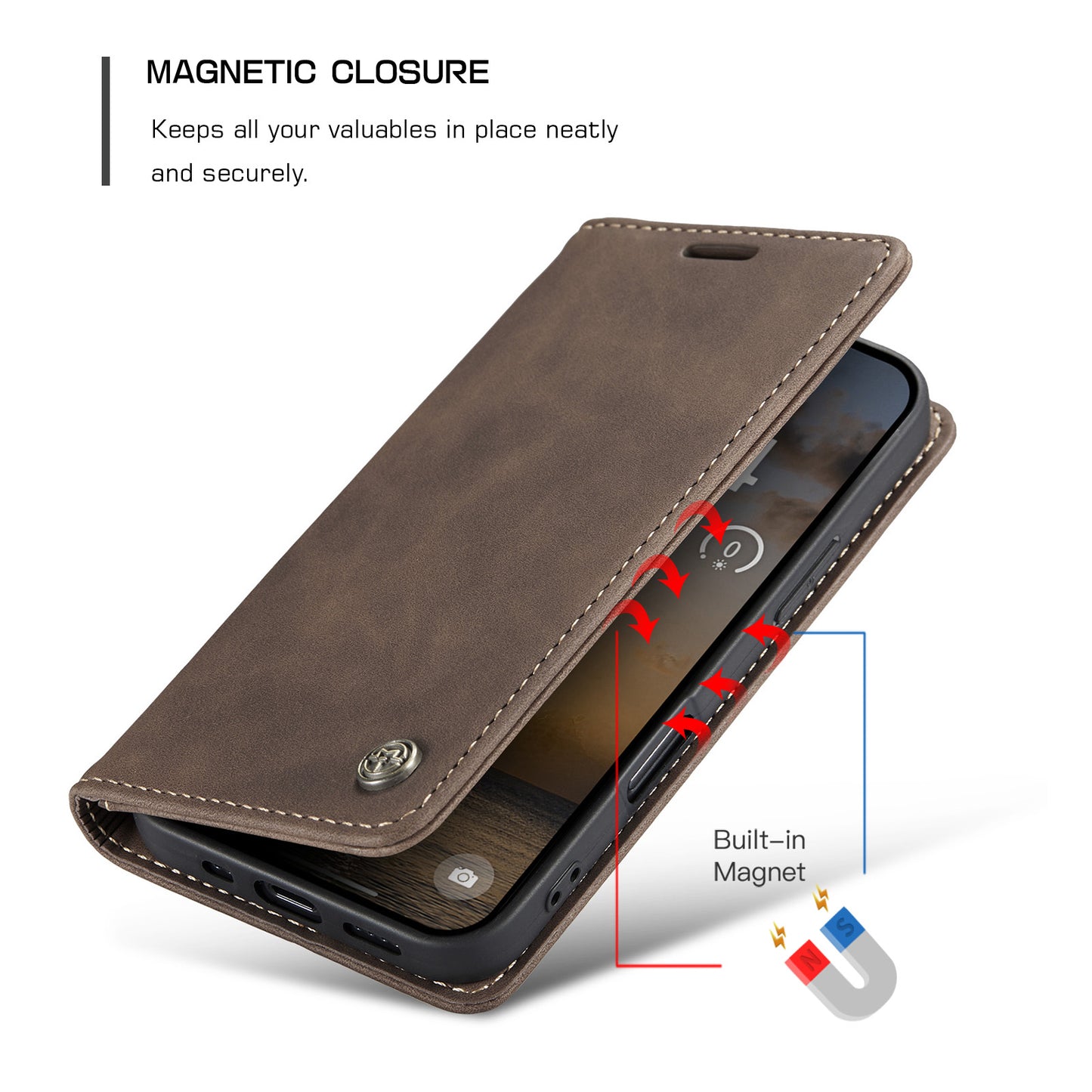 Multi-Function Retro Wallet Case for iPhone 17 Pro