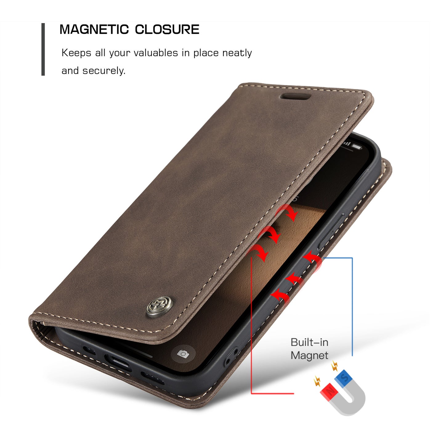 Multi-Function Retro Wallet Case for iPhone 16e