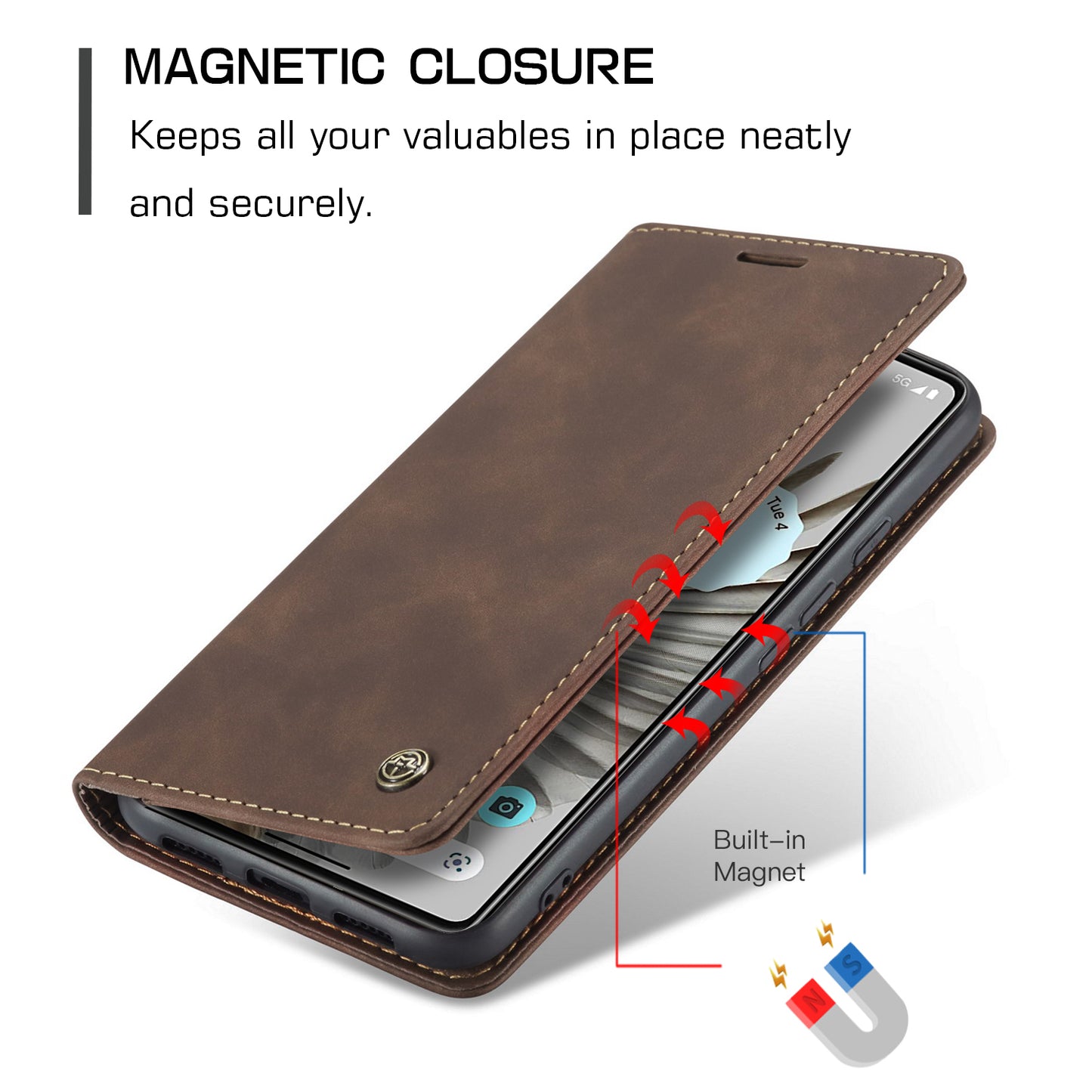 Multi-Function Retro Wallet Case for Google Pixel 7 Pro