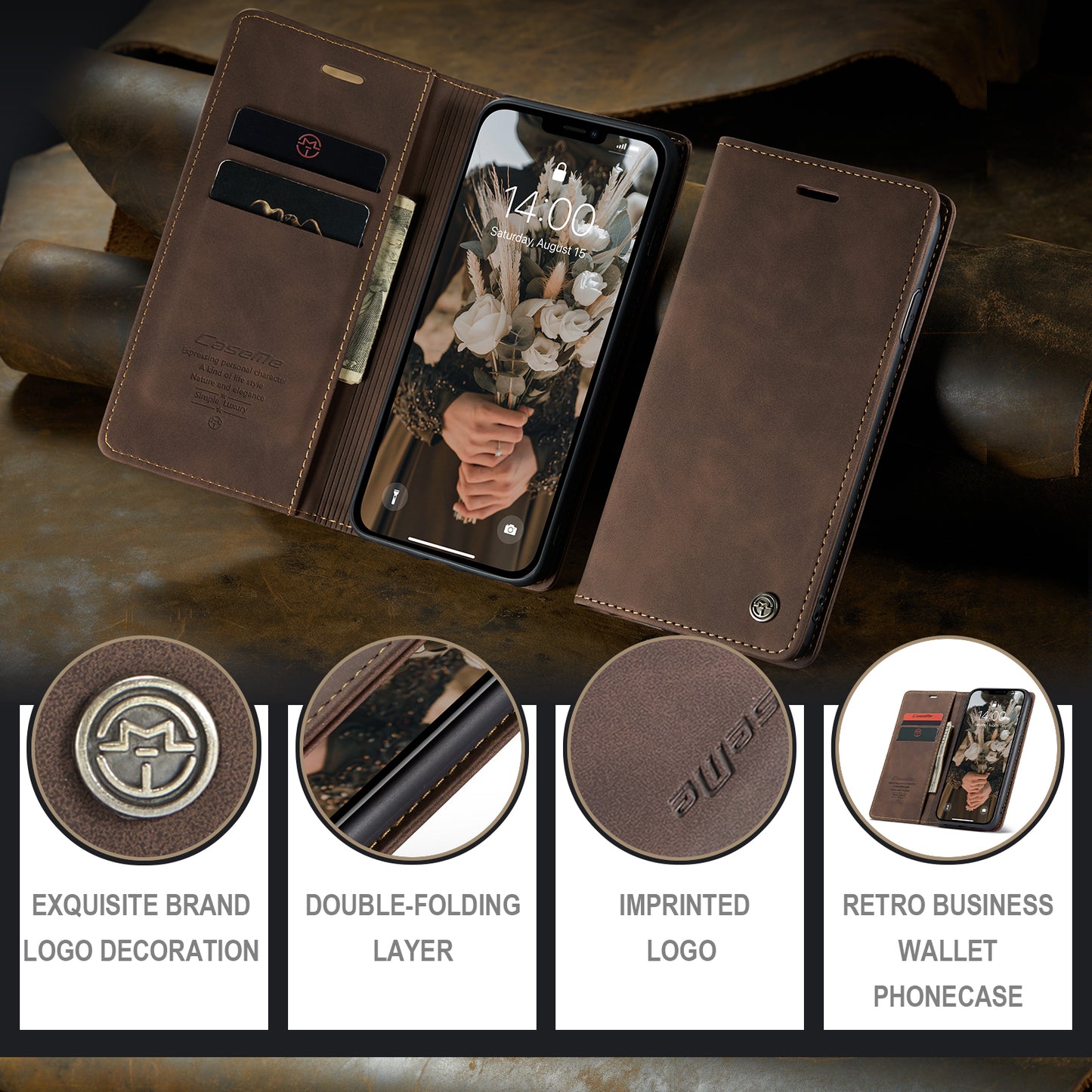 Multi-Function Retro Wallet Case for iPhone 11