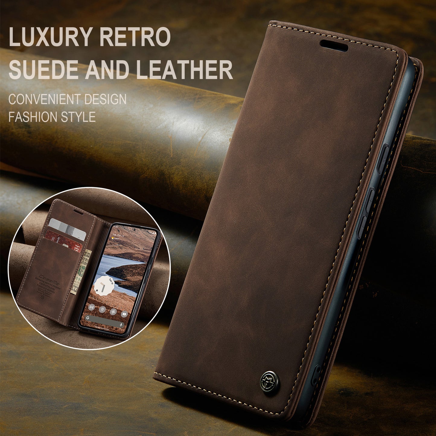 Multi-Function Retro Wallet Case for Google Pixel 9