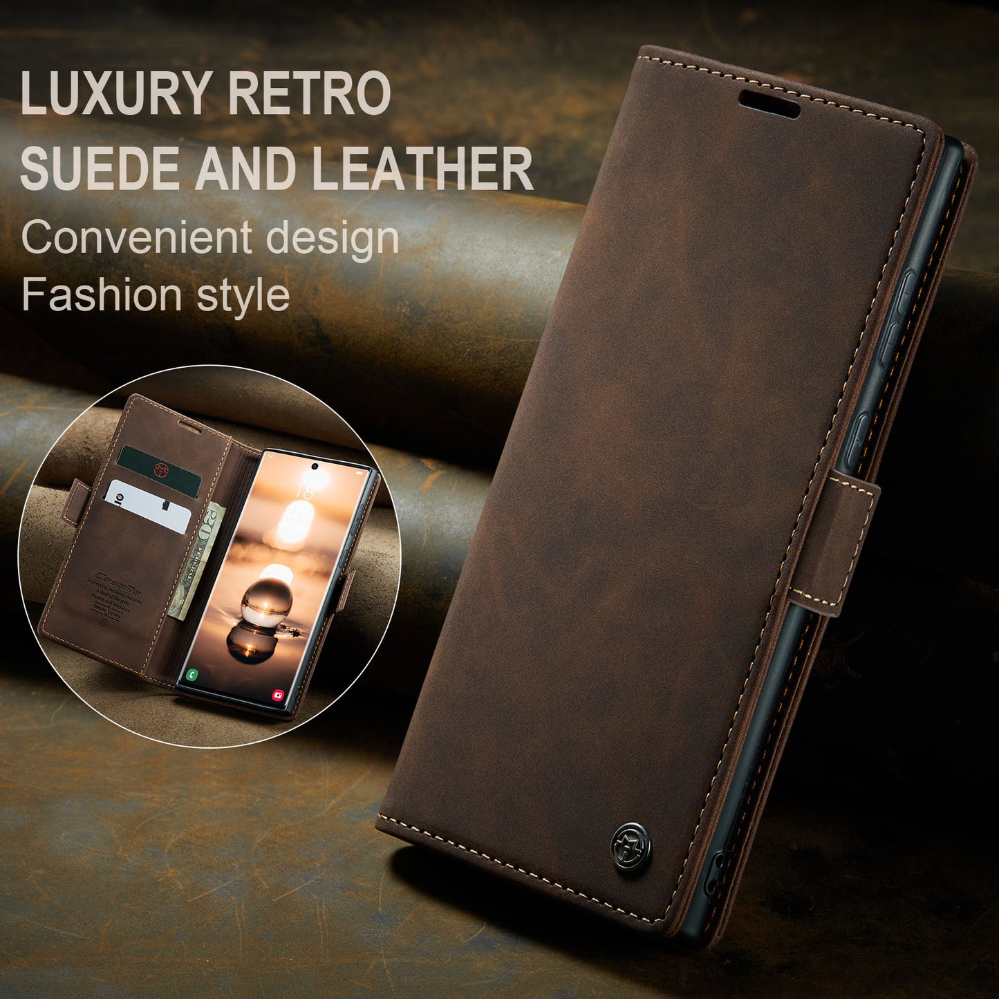 Multi-Function Retro Wallet Case for Samsung Galaxy S22 Ultra