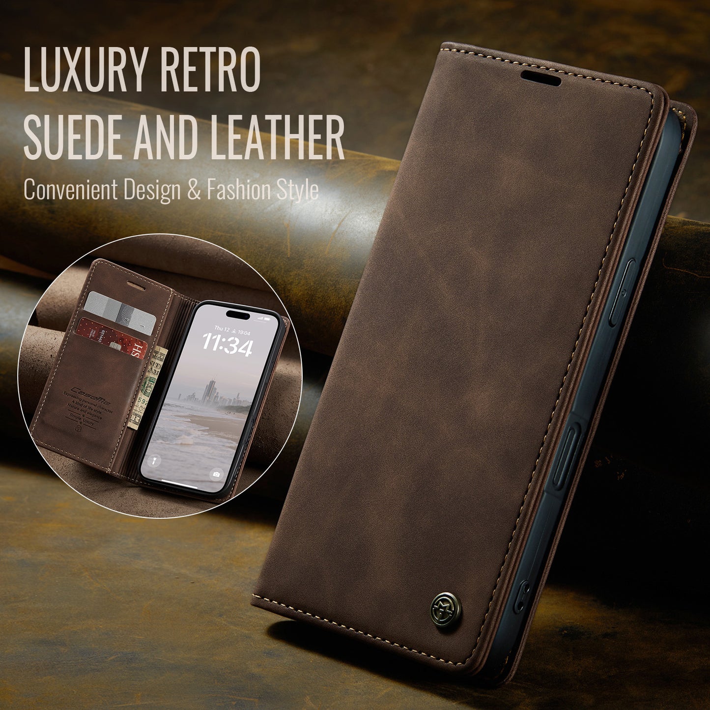 Multi-Function Retro Wallet Case for iPhone 11 Pro