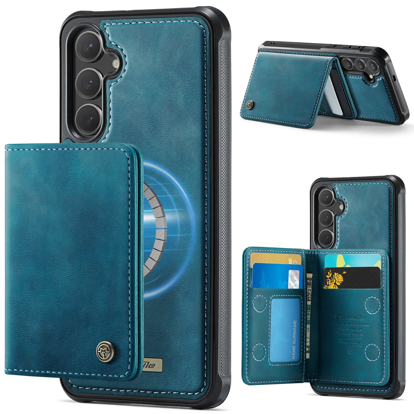 Magsafe Compatible Leather Detachable Wallet Case for Samsung Galaxy A14